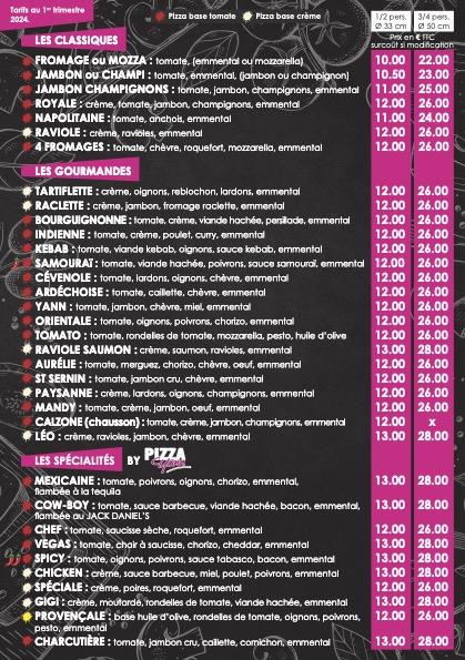 PIZZA YANN St Sernin - Menu Image 2